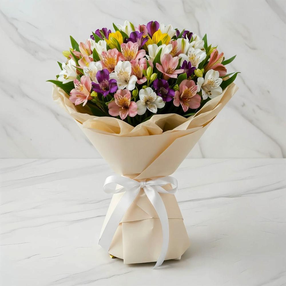 Букет цветов из: Альстромерии в Ершово