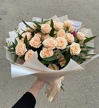Букет Кремовые розы Латте в Ершово
