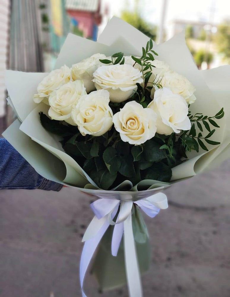 Букет Белые розы Проуд в Ершово