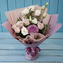 Букет цветов из:  Розы и Лизиантусы #REPLACE_PRED# Ершово