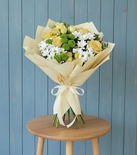 Букет цветов из:  Хризантемы и Розы в Ершово