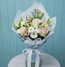 Букет цветов из:  Розы и Лизиантусы в Ершово