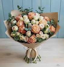 Букет цветов из:  Альстромерии и Розы в Ершово